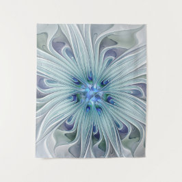 Tapete De Parede Floral Beauty Abstrato Modern Blue Pastel Flower