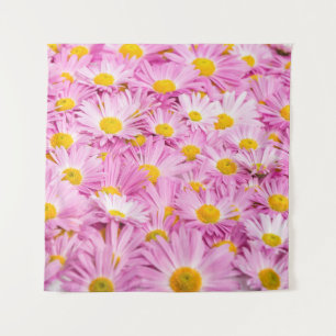 Tapete De Parede Flores Amarelas Cor-de-rosa Fundo sem costura