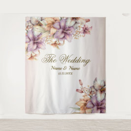 Tapete De Parede Flores Cor de Água do Partido Boho Rosa Elegantes