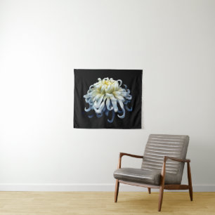 Tapete De Parede Flores Crolisântemo branco