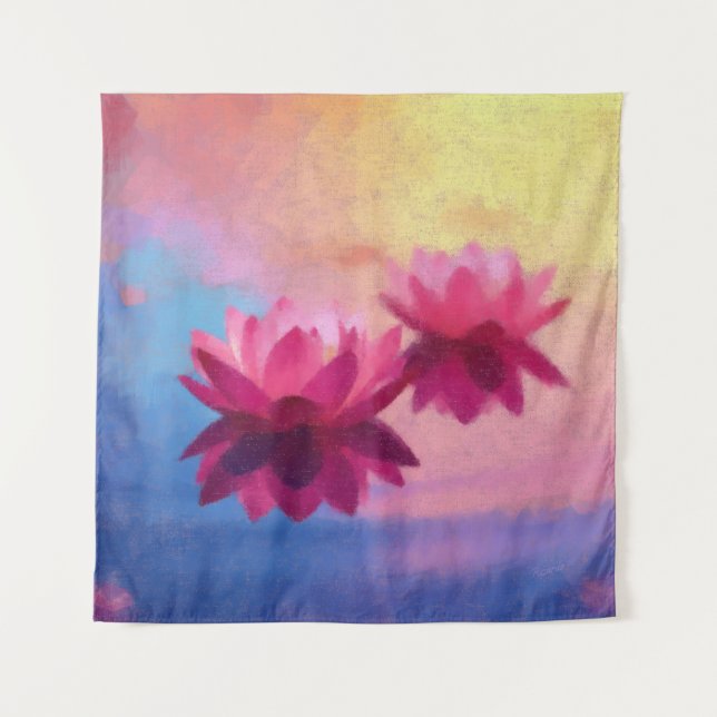 Tapete De Parede Flores de abstrato Lotus (Frente)