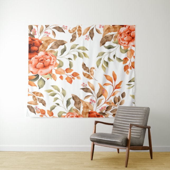 Tapete De Parede Flores de Aquarela 1 (In Situ (Horizontal))