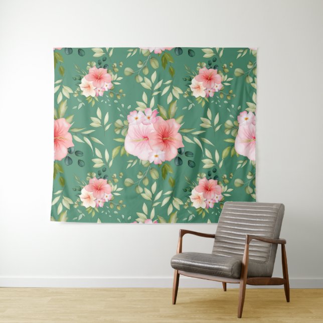 Tapete De Parede Flores de Aquarela 24 (In Situ (Horizontal))