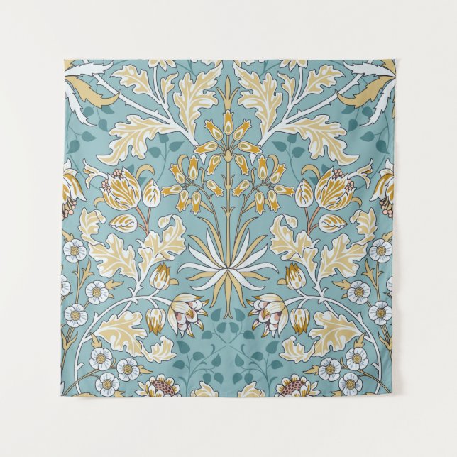 Tapete De Parede Flores e folhagem, sem descontinuidades, em li (Frente)