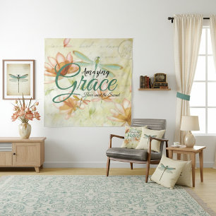 Tapete De Parede Flores e libélula da Amazing Grace