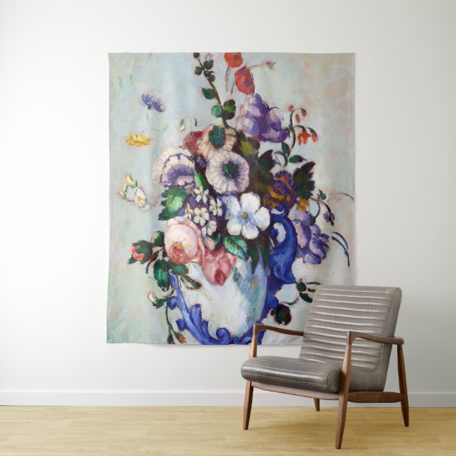 Tapete De Parede Flores em um Vaso Rococo, Paul Cezanne (In Situ)