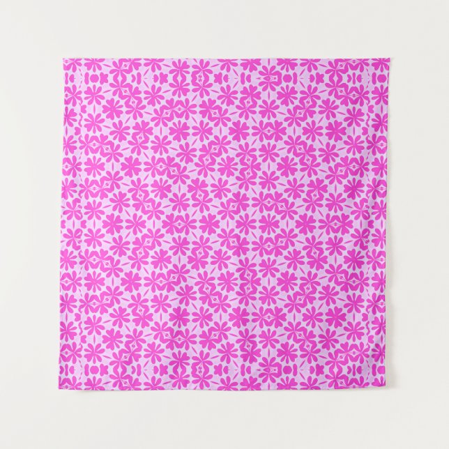 Tapete De Parede Flores Fuchsia (Frente)