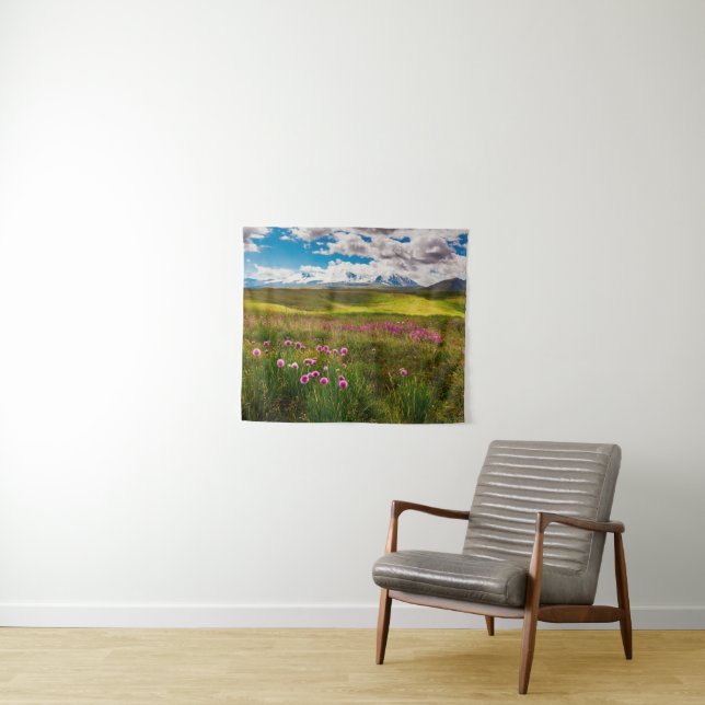 Tapete De Parede Flores | Montanhas Altai, Sibéria, Rússia (In Situ (Horizontal))