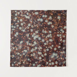 TAPETE DE PAREDE FLORES PETALIZADOS BRANCOS