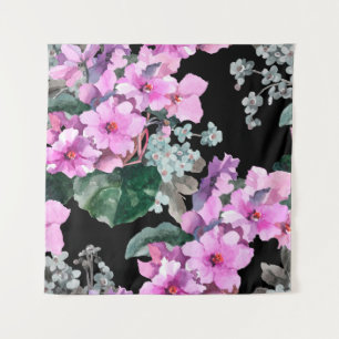 Tapete De Parede Flores violetas e me esqueçam de não aquarela em b