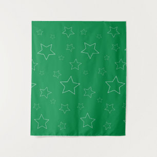 Tapete De Parede Floresta de Estrelas Verdes