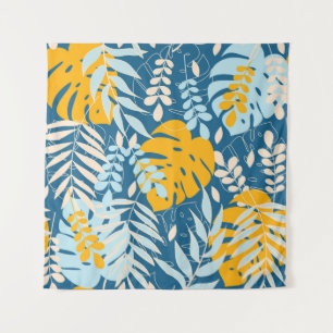 Tapete De Parede Folhas Tropicais: Selva Abstrato
