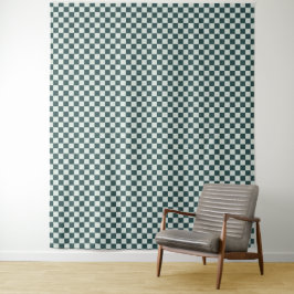 Tapete De Parede Forest green moss checkerboard pattern