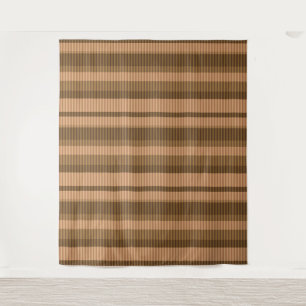 Tapete De Parede Formas de cor bege castanho lisas com padrão verti