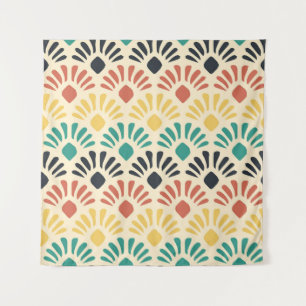 Tapete De Parede Formas de Ornamento Coloridas: Vintagem Leve