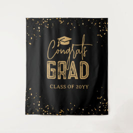 Tapete De Parede Formatura Dourada Negra 2025 Foto Booth