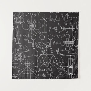 Tapete De Parede Fórmulas Científicas: Padrão de Cálculos do Quadro