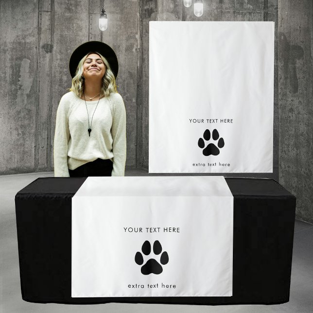 Tapete De Parede Fornecedor de Cachorro Comercial de Sinal de Mesa  (Pop Up Shop Table Runner Sign Business Dog Vendor Tapestry)