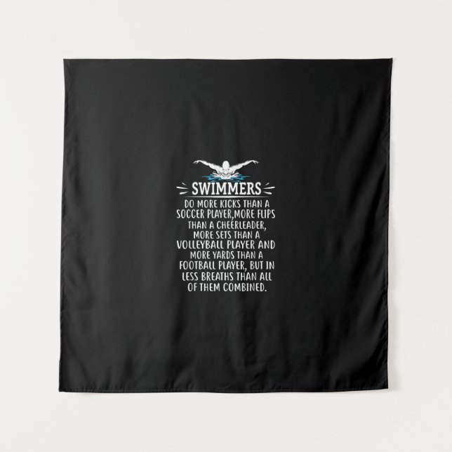 Tapete De Parede Fortes Presentes De Nadação De Natações Nadadoras  (Frente)