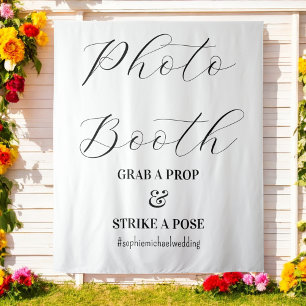 Tapete De Parede Foto Booth Black White Weding