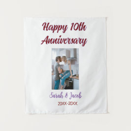 Tapete De Parede Foto de aniversário de 10 anos de casamento nome d