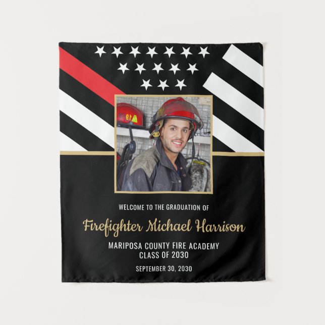 Tapete De Parede Foto de Festa de formatura da Academia de Bombeiro (Frente)