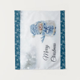 Tapete De Parede Foto de um bonitão de neve no inverno - Natal