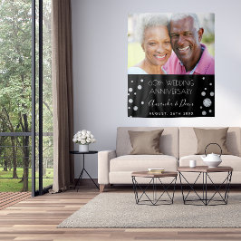 Tapete De Parede Foto negra do aniversário do casamento de 60 diama