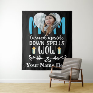Tapete De Parede Foto personalizada do coração A mãe virou de cabeç