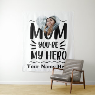 Tapete De Parede Foto personalizada do coração Mãe, você é meu heró