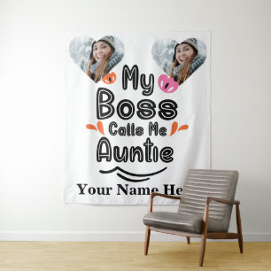 Tapete De Parede Foto personalizada do coração Meu chefe me chama d