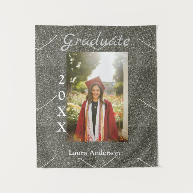 Tapete De Parede Foto Silverglitter formatura adicionar nome turma  (Frente)