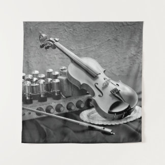 Tapete De Parede Fotografia de arte contínua sobre músico