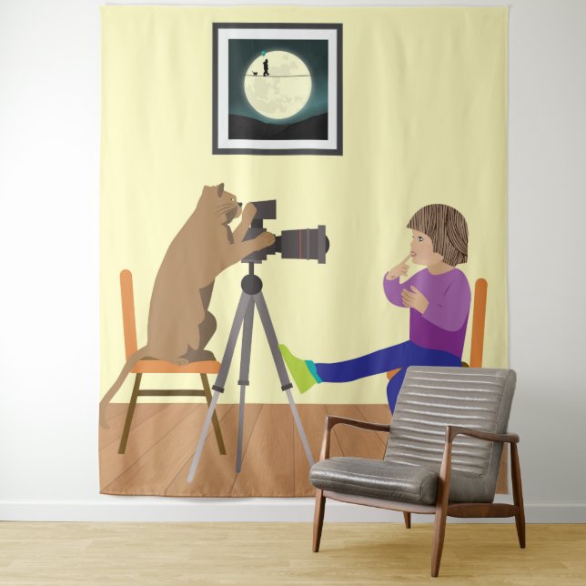 Tapete De Parede Fotógrafo de gato (In Situ)