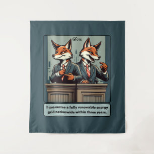 Tapete De Parede Fox Presidencial - Engraçada Sanitária Política