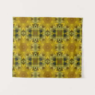 Tapete De Parede Fractal amarelo-sol