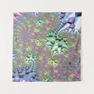 Tapete De Parede Fractal de arco-íris brilhante