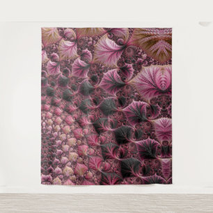Tapete De Parede Fractal Rosa