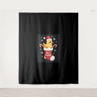 Tapete De Parede Frango de Natal feliz