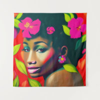 Fredericka Abstrato Afro-Americana