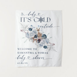 Tapete De Parede Frio bebê fora do Chá de fraldas de veado floral d