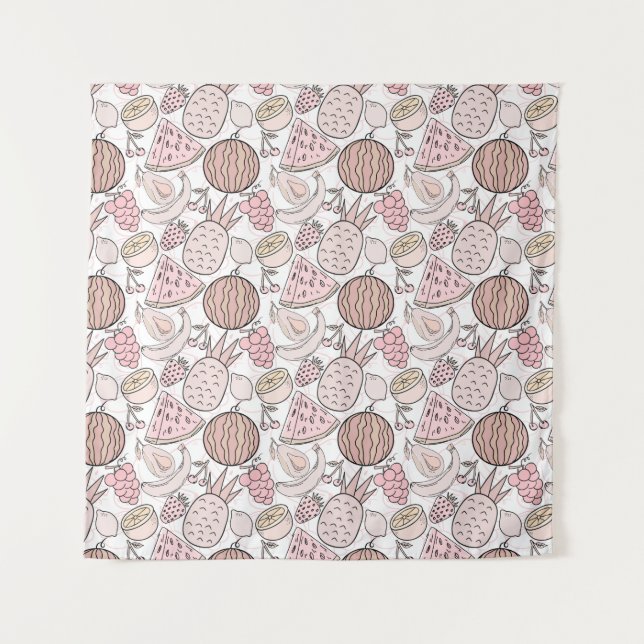 Tapete De Parede Fruit seamless pattern | Fruit surface pattern 1 (Frente)