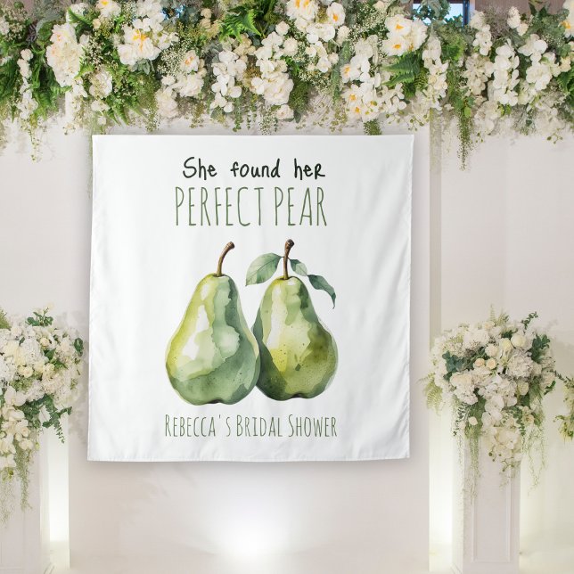 Tapete De Parede Fruta Elegante Brunch Perfect Pear Chá de panela (Criador carregado)