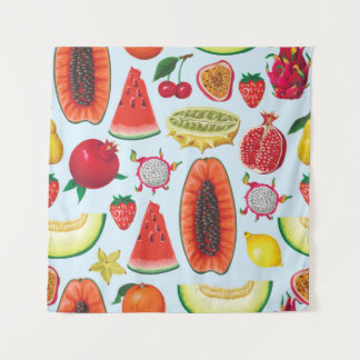 Tapete De Parede Fruta Exótica: Trendy Impressão Invisível.