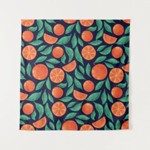 Tapete De Parede Fruta Laranja: Vintage Colorida Sem Olhos