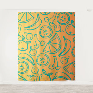 Tapete De Parede Frutas