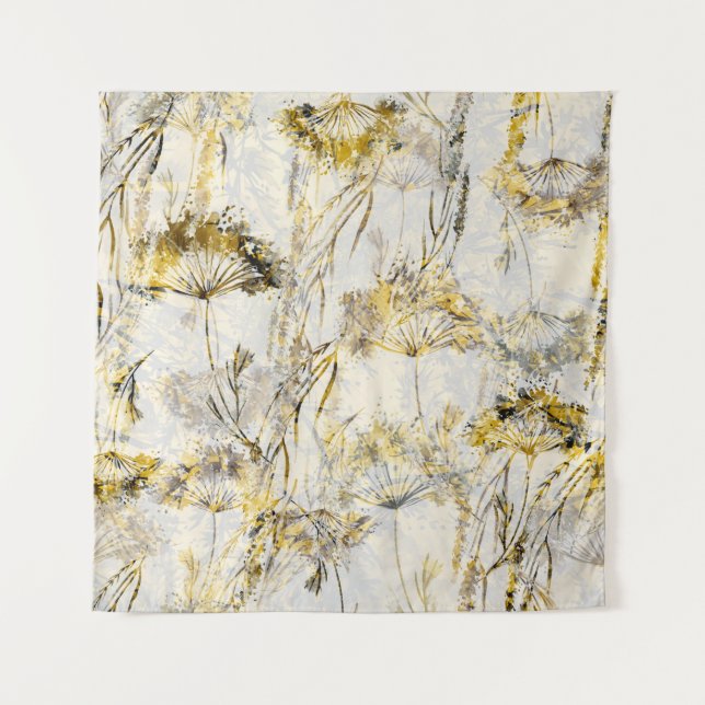 Tapete De Parede fundo aquarela abstrato: dandelion, juniper (Frente)