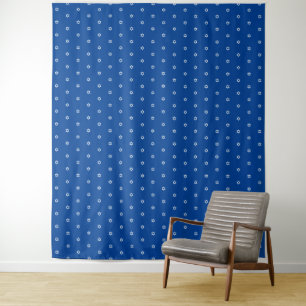 Tapete De Parede Fundo com padrão de Estrela de David Azul Naval Br