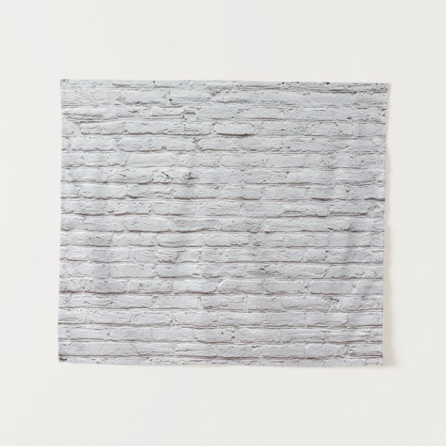 Tapete De Parede Fundo da Parede Brick Branco (Frente (Horizontal))