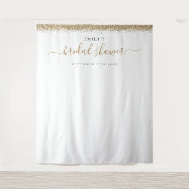 Tapete De Parede Fundo de Brilho Dourado para Chá de Noiva para Fot